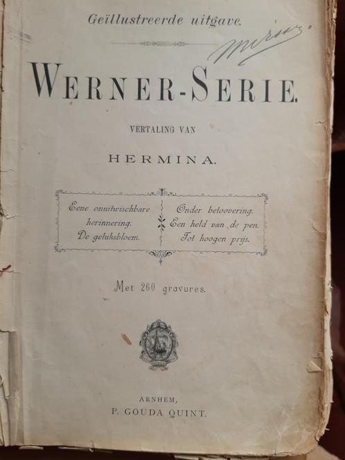 Werner - Serie, vertaling van Hermina, losbladig,1885, € 5,=, Boeken, Romans, Gelezen, Nederland, Ophalen of Verzenden