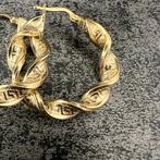 14k gouden oorbellen wokkels model, Ophalen of Verzenden, Nieuw, Goud