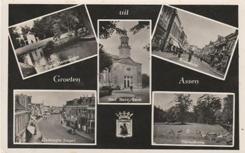 ASSEN Vijver Singel Kerk Kruisstraat Hertenkamp Groeten beschikbaar voor biedingen
