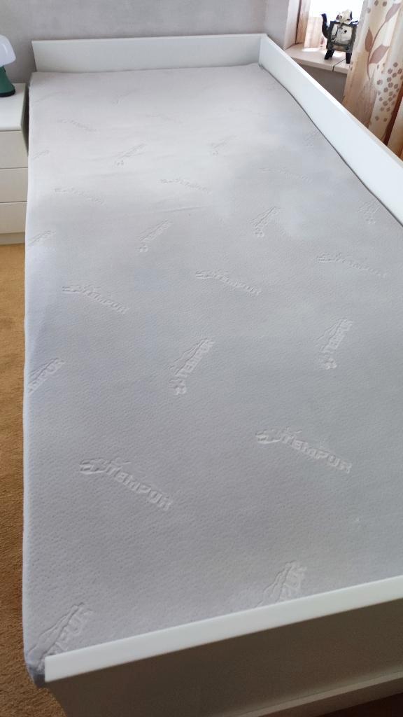 tempur toppers+, 2 stuks, 90x200x5 cm, Huis en Inrichting, Slaapkamer | Matrassen en Bedbodems, Zo goed als nieuw, 90 cm, 200 cm