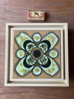 Vintage Friedland deurgongbel met keramiek tegel groen bloem, Ophalen of Verzenden, Gebruikt, Bedraad