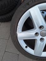 Audi Velgen met Zomerbanden  en stalen velgen met winterband, Auto-onderdelen, Banden en Velgen, Gebruikt, Banden en Velgen, 17 inch