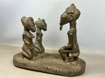251223 Zeldzaam Afrikaans Baule sculpture of a blind school, Antiek en Kunst, Ophalen of Verzenden