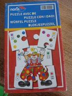 Clowntje puzzelen Dobbelen - Dobbelspel - puzzel, Een of twee spelers, Ophalen of Verzenden, Gebruikt, Noris