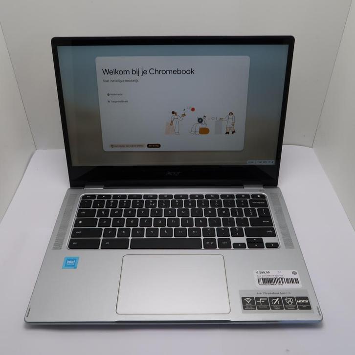 Acer Chromebook Spin 314 Touchscreen | in Nette Staat, Computers en Software, Chromebooks, Zo goed als nieuw