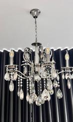 4 Gordijnen + 2 Kroonluchter lampen, Ophalen, Zo goed als nieuw, 200 cm of meer