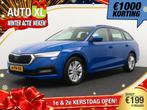 Skoda Octavia Combi 1.0 Aut. e-TSI Business+ Sportstoelen Ca, Auto's, Stof, Gebruikt, Blauw, 23 km/l