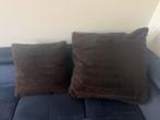 XL/XXL kussens bruin, Huis en Inrichting, Ophalen, Zo goed als nieuw, Bruin, Vierkant