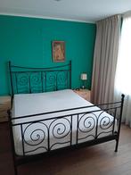 Tweepersoonsbed 200 x 180, Ophalen, Gebruikt, Zwart, Tweepersoons