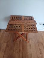 Teak houten klaptafeltje, Watersport en Boten, Ophalen of Verzenden, Gebruikt, Interieur en Kussens