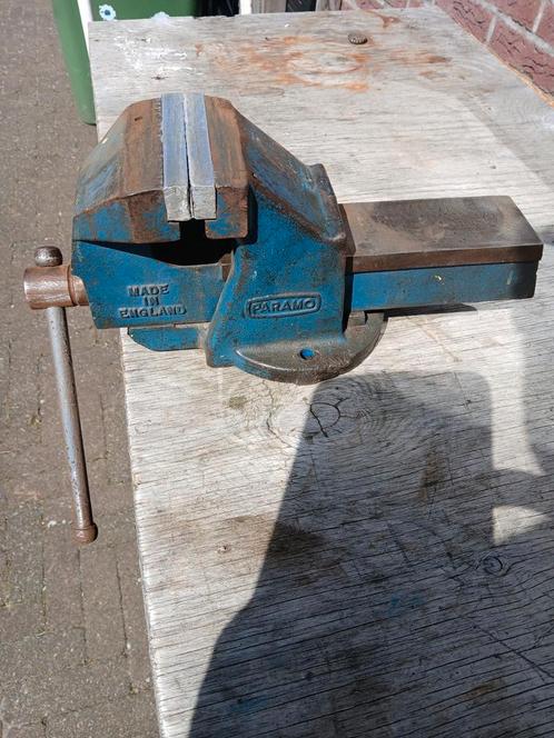 Bankschroef bekken 11,5 cm aluminium, Doe-het-zelf en Verbouw, Gereedschap | Handgereedschap, Gebruikt, Ophalen