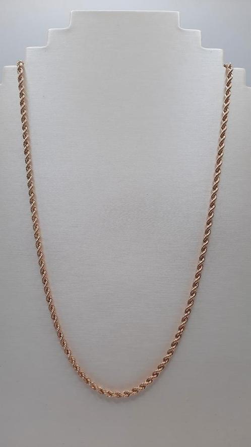 gouden rope ketting 18kt  70cm, Sieraden, Tassen en Uiterlijk, Kettingen, Nieuw, Goud, Goud, Ophalen of Verzenden