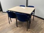 Simpele kantine/vergadertafel – Ahorn, Ophalen of Verzenden, In hoogte verstelbaar, Gebruikt
