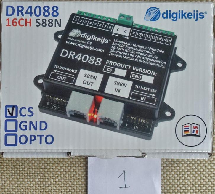 Digikeijs/Digirails DR4088 CS S88N 2 rail bezetmelder, Hobby en Vrije tijd, Modeltreinen | H0, Zo goed als nieuw, Overige typen