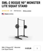 Rogue Squat Rack + Rogue Bumper Plates + ATX Bench & Barbell, Sport en Fitness, Fitnessmaterialen, Ophalen, Gebruikt