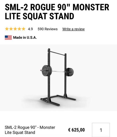 Rogue Squat Rack + Rogue Bumper Plates + ATX Bench & Barbell, Sport en Fitness, Fitnessmaterialen, Gebruikt, Ophalen