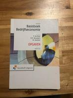 Basisboek Bedrijfseconomie opgaven - P. de Boer, Ophalen of Verzenden, Zo goed als nieuw, Economie en Marketing, Noordhoff Uitgevers