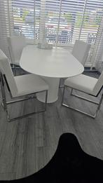 4 mooie stoelen nieuw staat!, Ophalen, Zo goed als nieuw, Wit