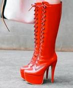 Trendy boots met hoge hak, tm 48, Verzenden, Nieuw, Hoge laarzen