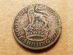 Oude One Shilling, George V, Engeland, 1928, zilver, fraai +, Postzegels en Munten, Ophalen of Verzenden, Overige landen, Losse munt