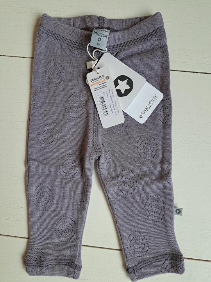 Smallstuff wol legging wol paars maat 56 - nieuw!, Kinderen en Baby's, Babykleding | Maat 56, Nieuw, Jongetje of Meisje, Broekje