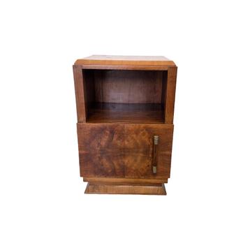 Frans Art Deco mahonie nachtkastje, circa 1920/30 beschikbaar voor biedingen