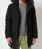 Superdry Everest Parkha Hooded Jacket - Fur lined hoodie - S, Maat 48/50 (M), Zo goed als nieuw, Zwart, Ophalen