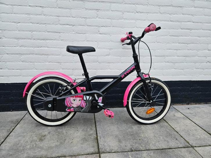 B-Twin Kinderfiets 16 inch - Leer fietsen!, Fietsen en Brommers, Fietsen | Kinderfietsjes, Gebruikt, Ophalen