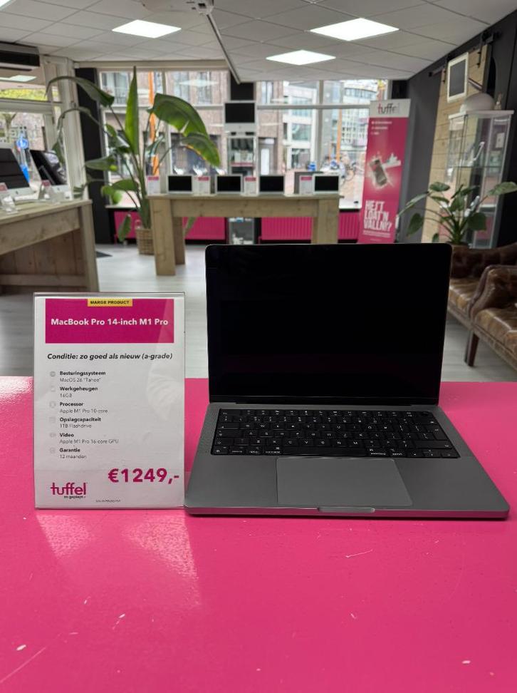 MacBook Pro 14-inch |  M1 Pro 10-core | 16GB | 1TB | 2021 |, Computers en Software, Apple Macbooks, Refurbished, MacBook Pro