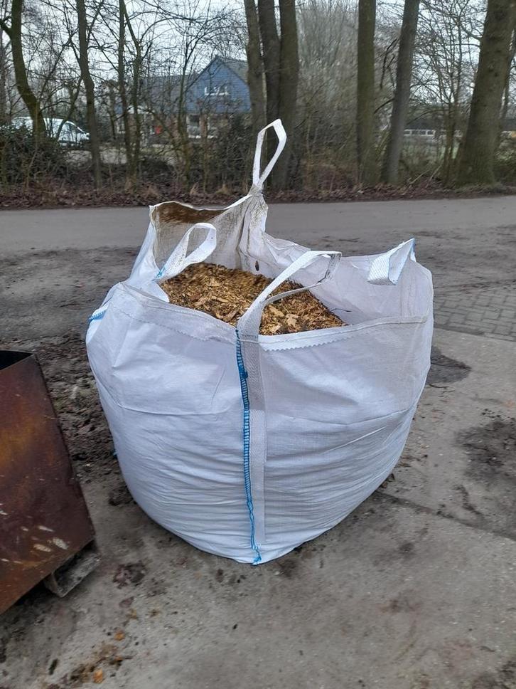 Bigbag Houtsnippers, Tuin en Terras, Grind, Keien en Split, Nieuw, Overige typen, Bruin, Overige materialen, Ophalen