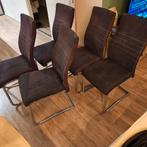 Eetkamerstoelen - Set van 5, Ophalen, Gebruikt, Overige kleuren, Stof