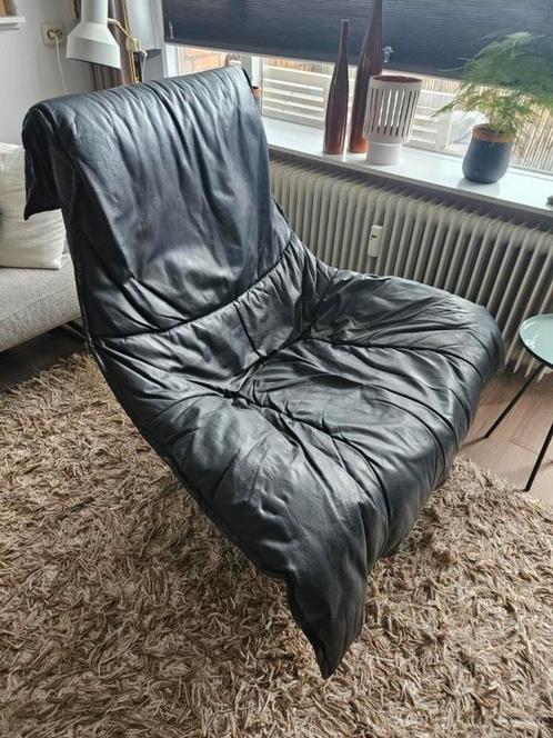 Leren relaxfauteuil jaren 70, Huis en Inrichting, Banken | Sofa's en Chaises Longues, Zo goed als nieuw, Eenpersoons, Minder dan 150 cm