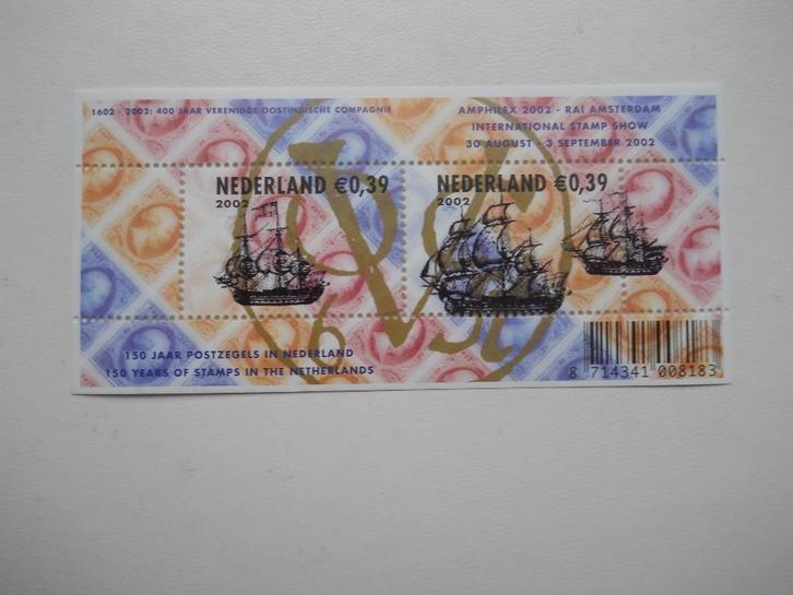 Nederland 2002 Nominaal 150 jaar Postzegels Blok Nvph.2103, Postzegels en Munten, Postzegels | Nederland, Postfris, Na 1940, Ophalen of Verzenden