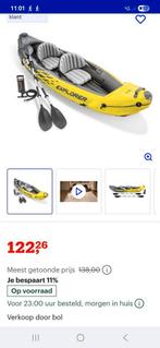 Bijna nieuwe  2 persoons opblaasbare kajak te koop, Watersport en Boten, Kano's, Ophalen, Zo goed als nieuw, Twee personen, Kajak
