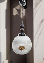 Vintage glazen bollamp / hanglamp Carlo Nason voor Mazzega, Ophalen