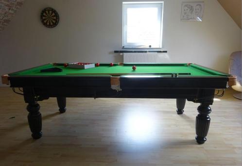 SNOOKERTAFEL OP LEISTEEN 9 FEET NIEUW, Sport en Fitness, Biljarten en Poolen, Nieuw, Pooltafel, Ophalen