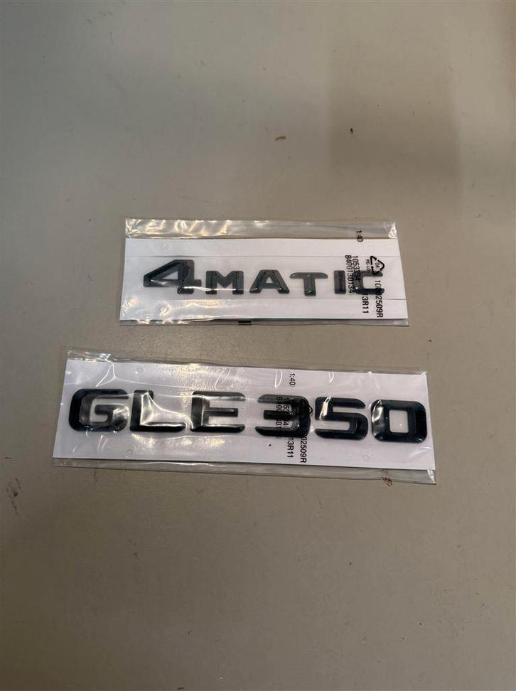 Mercedes Benz - GLE350 - 4matic logo badge sticker, Auto diversen, Autostickers, Ophalen of Verzenden