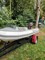 Zeer snelle rib met trailer en 40pk mercury powertrim, Watersport en Boten, Gebruikt, Benzine, Minder dan 70 pk, Overige materialen