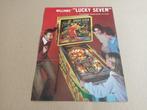 Flyer: Williams Lucky Seven (1978) Flipperkast, Verzamelen, Automaten | Flipperkasten, Verzenden, Gebruikt, Mechanisch, Williams