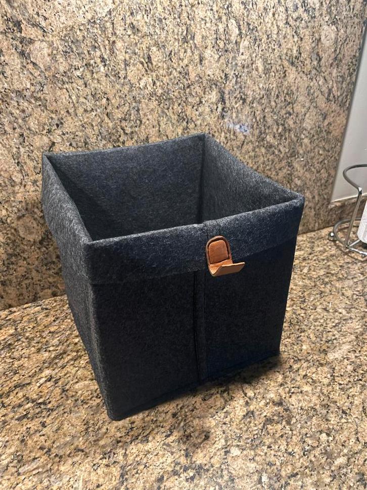 Opbergmand van Vilt 5 voor €10, Huis en Inrichting, Woonaccessoires | Kisten, Gebruikt, Minder dan 50 cm, 50 tot 100 cm, Overige materialen