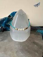 Turkoois turquoise Arizona Akoya zoutwater parel geluk uniek, Sieraden, Tassen en Uiterlijk, Armbanden, Ophalen of Verzenden, Zo goed als nieuw