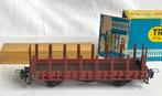 Trix International 3437: Rongenwagon met hout beladen, Gelijkstroom, Trix, Wagon, Ophalen of Verzenden