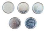 Platina Rusland halve troy ounce munten 5 stuks, Ophalen of Verzenden, Platina