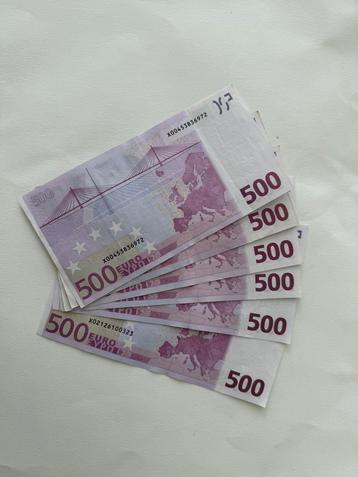 Euro biljetten (2002) diverse varianten! beschikbaar voor biedingen