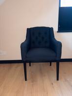 Bocx Eetkamerfauteuil - Zwart Gecapitonneerd, Ophalen, Hout, Gebruikt, Twee
