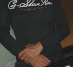 Gstar raw trui maat xs zwart g-star longsleeve tshirt truien, Verzenden, Zwart, Zo goed als nieuw, Maat 34 (XS) of kleiner