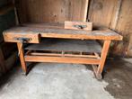 Klassieke robuuste houten De Beuk werkbank, Doe-het-zelf en Verbouw, Werkbanken, Ophalen, Gebruikt, 170 cm of meer, Bankschroef