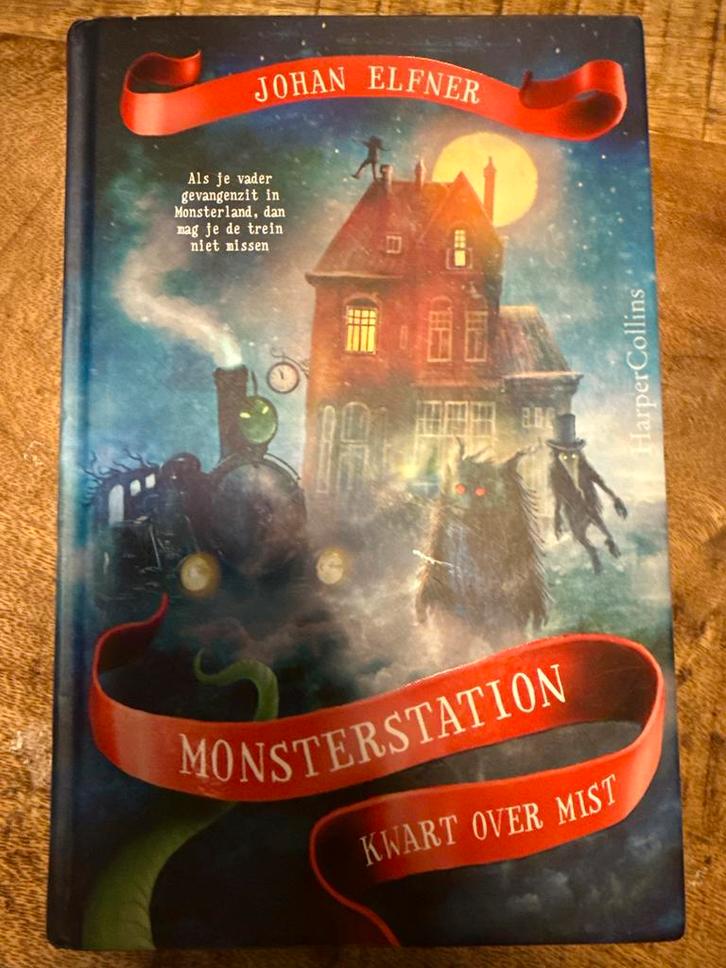 Monsterstation - Johan Elfner, Boeken, Kinderboeken | Jeugd | onder 10 jaar, Zo goed als nieuw, Fictie algemeen, Ophalen of Verzenden
