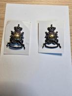 Km kraag emblemen marine beveiligings korps., Verzamelen, Ophalen of Verzenden, Marine, Nederland, Embleem of Badge