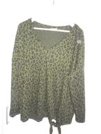Yessica C&A Groen/Zwarte Trui Met Panter Print Maat XL, Verzenden, Maat 46/48 (XL) of groter, Groen, Gedragen